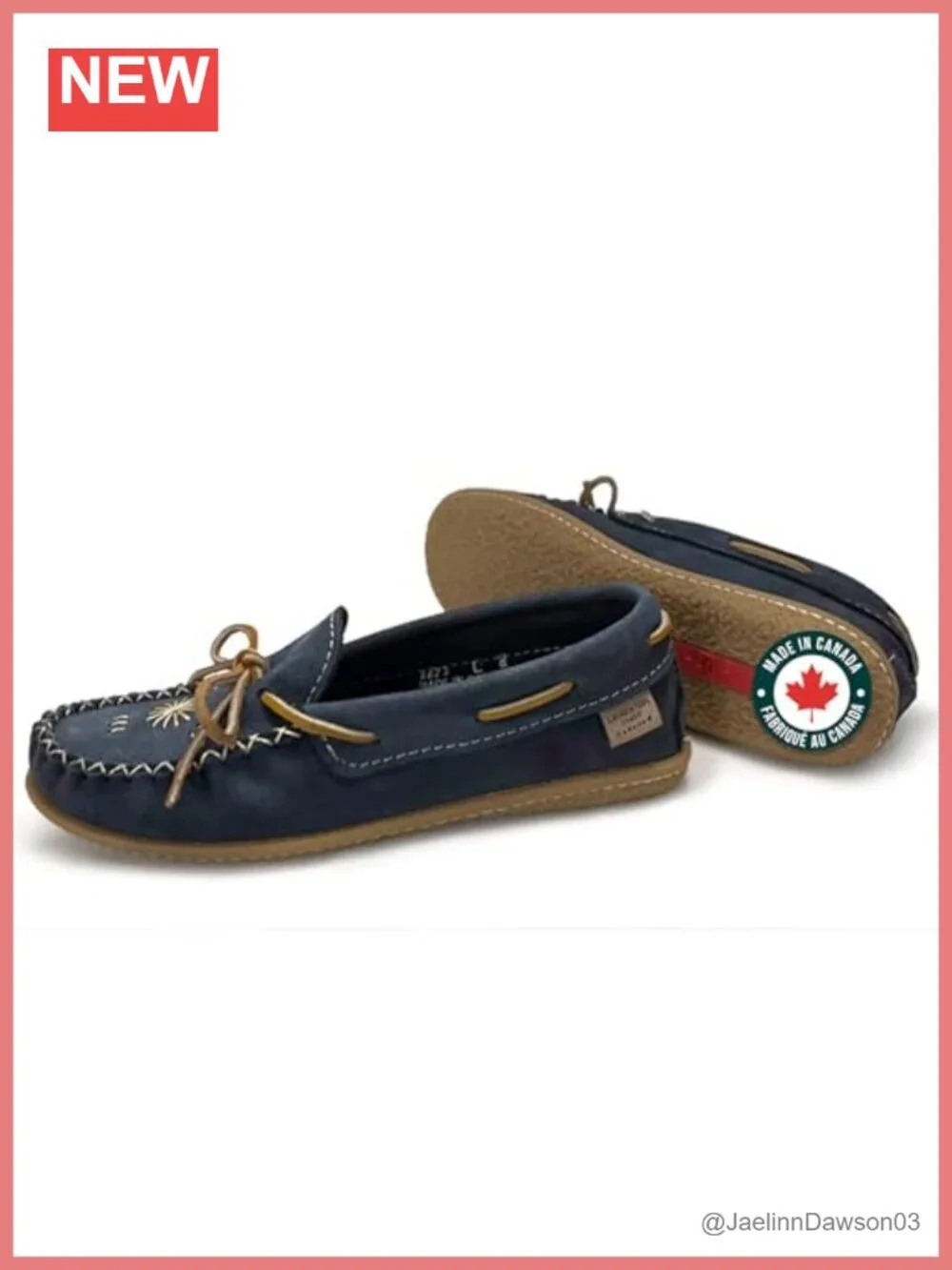 Women's Leather Mocc Slip-On Handcrafted